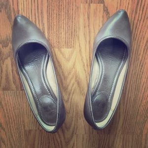 Frye heels—grey